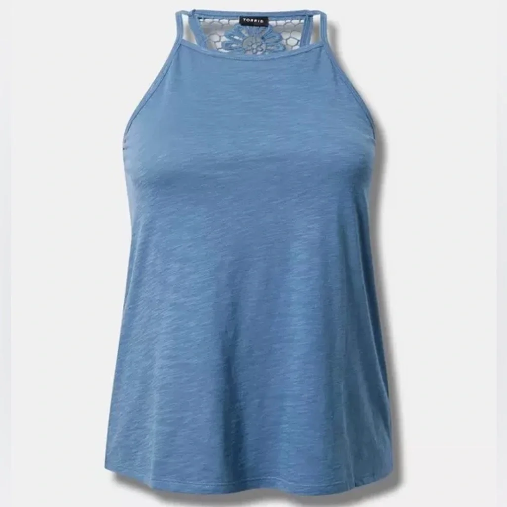 Torrid Scoop Crochet Racerback Tank - Picture 1 of 6